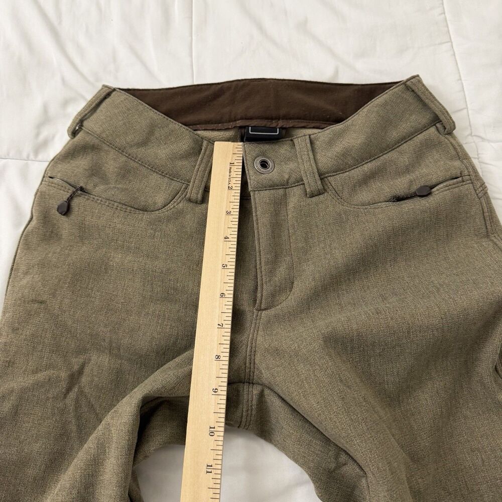 The North Face Snowboard Pants Women Brown XS Soft Shell Fleece Lined Flare Ski - Picture 10 of 10